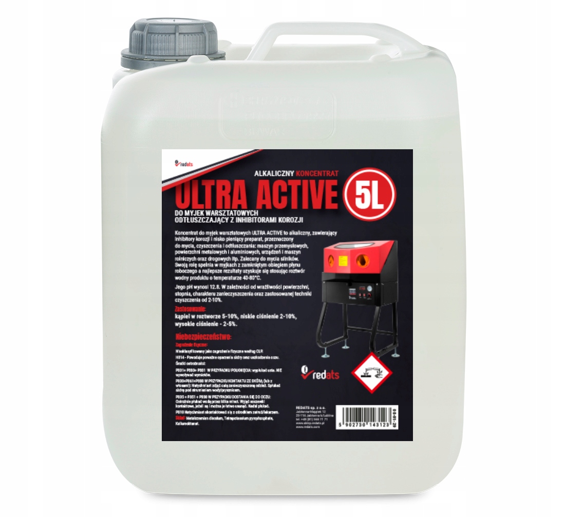 Płyn REDATS do myjek warsztatowych Ultra Active 5L