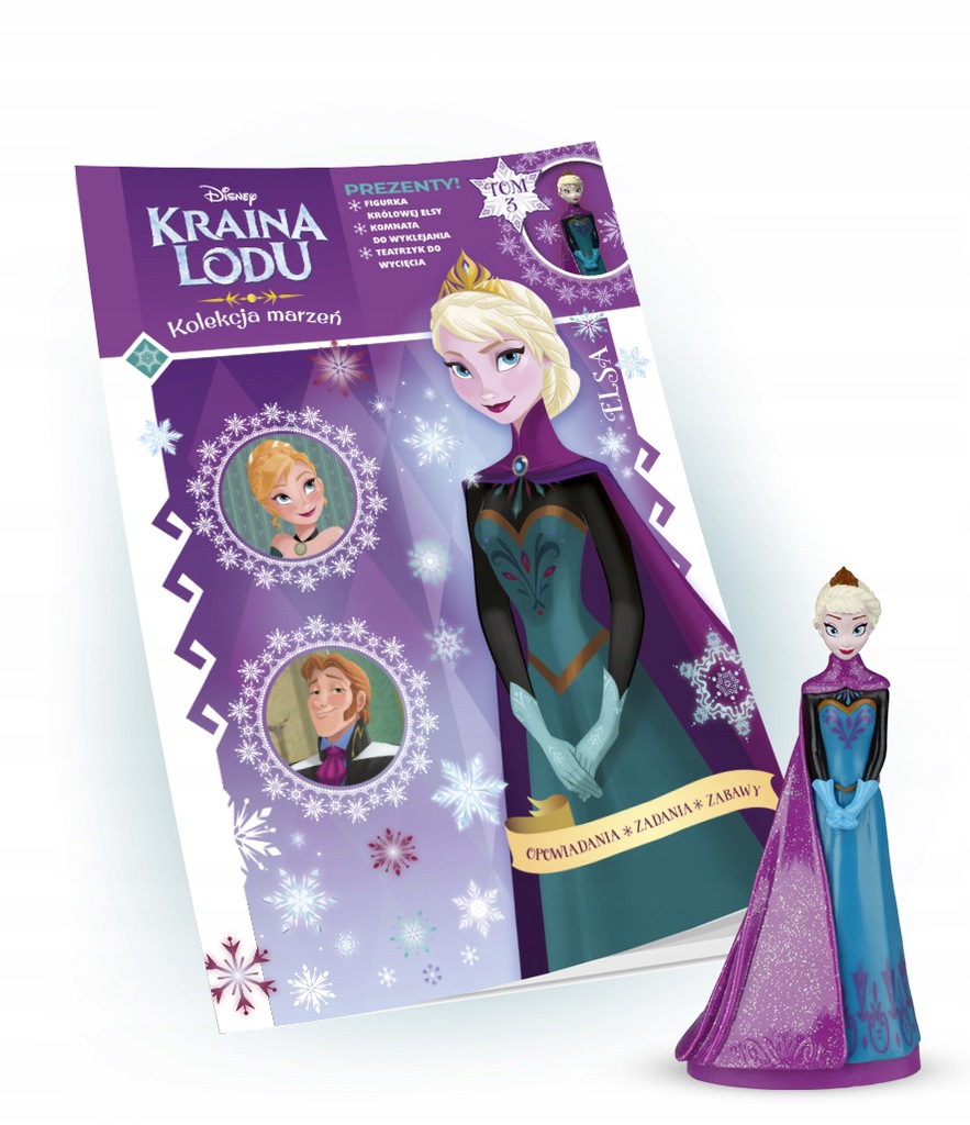 

Kraina Lodu Elsa Królowa Figurka Naklejki Tom 3