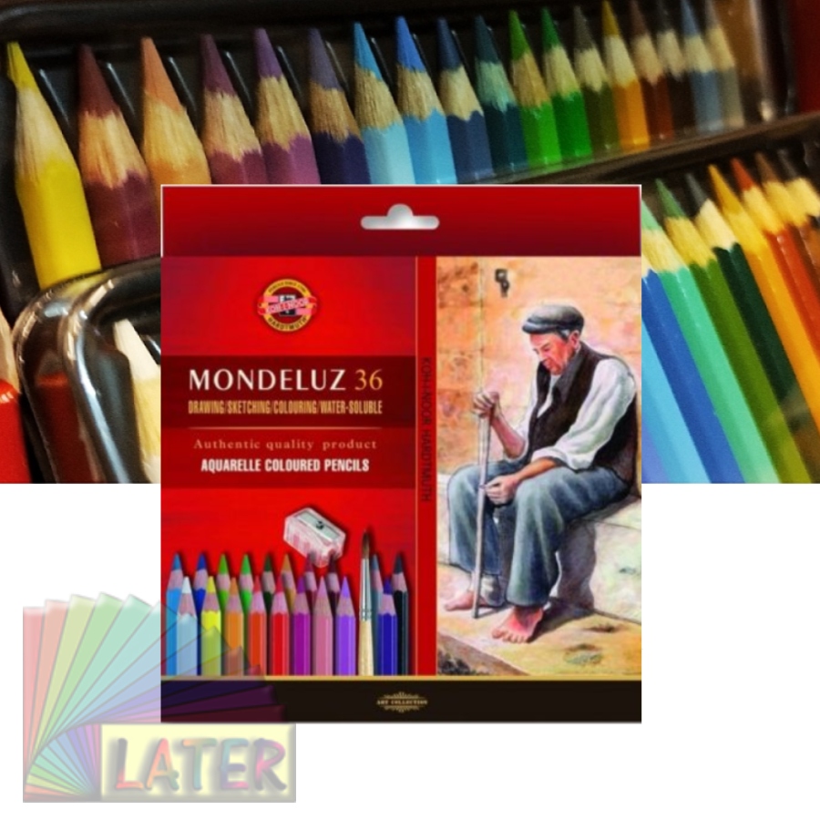 Pastelky akvarelové Mondeluz 36 barev 3712