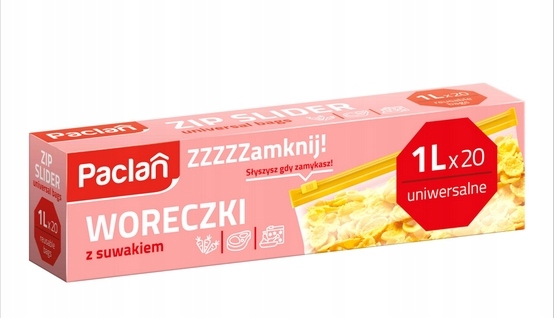 

Paclan Woreczki Strunowe Z Suwakiem 1L 20 Szt