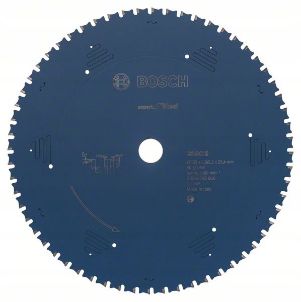 

Bosch Piła 305 x 25,4 60z Do Cięcia Metalu Stali