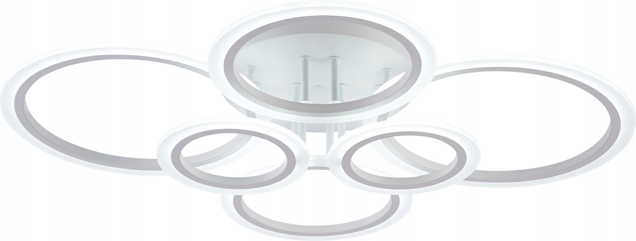 Led Stropná Lampa Luster Ring Matná Biela 132W Vargo Diaľkový Ovládač