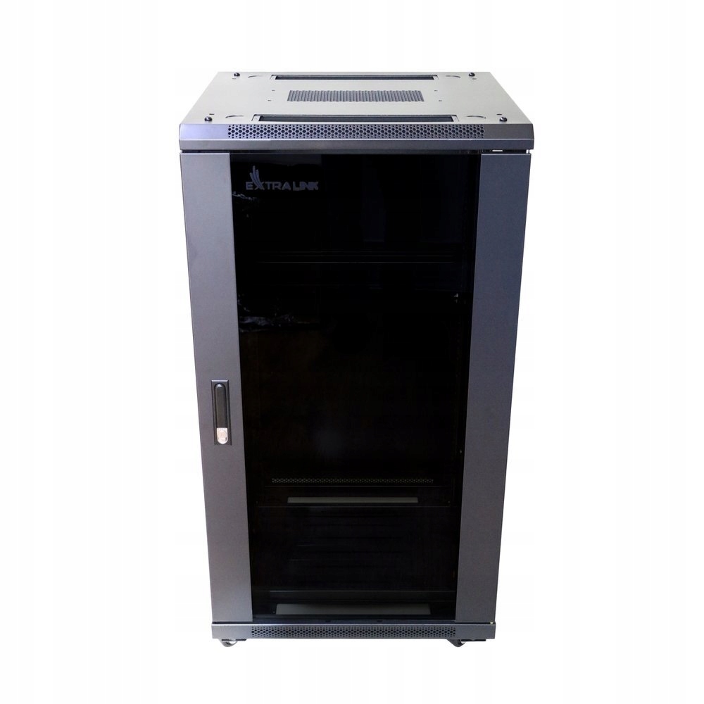 Szafa rack stojąca Extralink 27U 600x600 Czarna