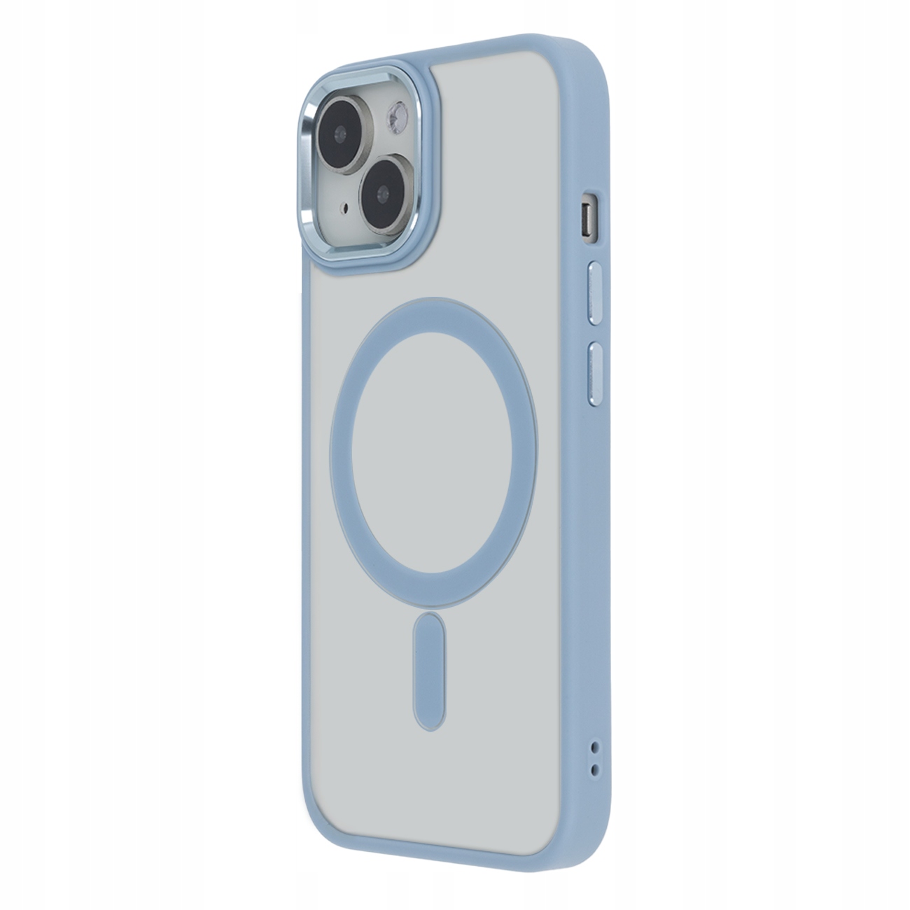 Nakładka Satin Elegant Mag do iPhone 14 6,1" niebieska Tecto Shield