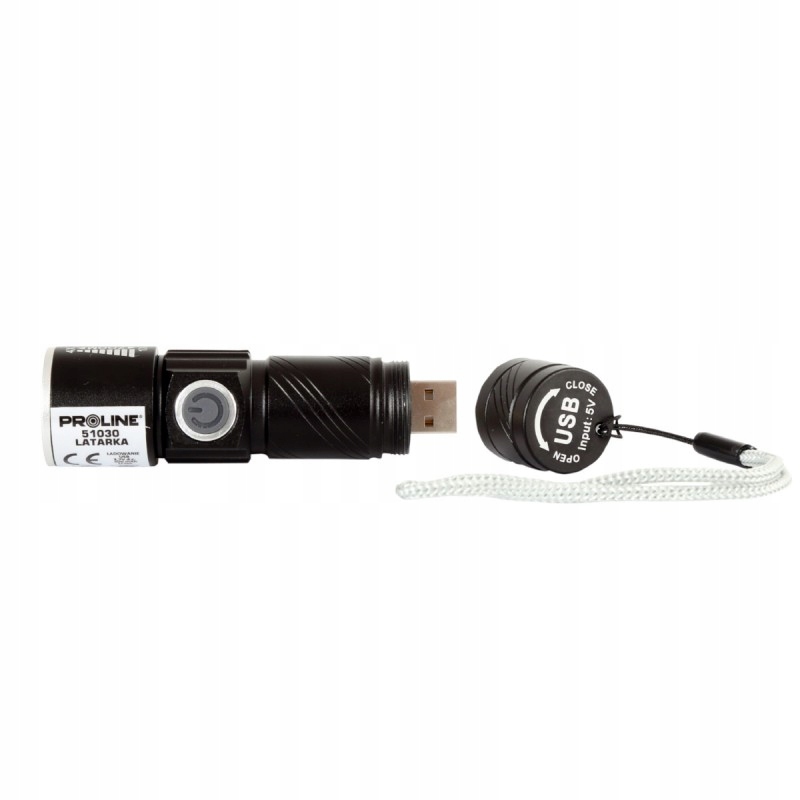 Proline Latarka Akumulatorowa Led Usb 95 MM 51030