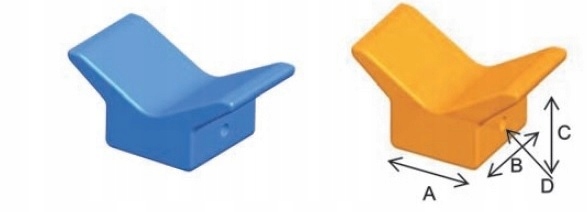 100x100 Rolka Dziobowa Dziobnica Niebieska PU Model KS100