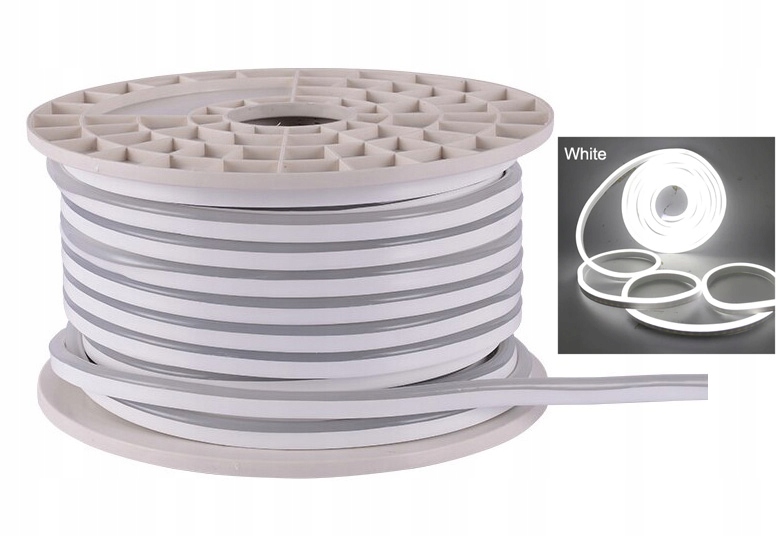 

Taśma Led Neon flex IP68 230V 8x16mm 8W zimna 1m