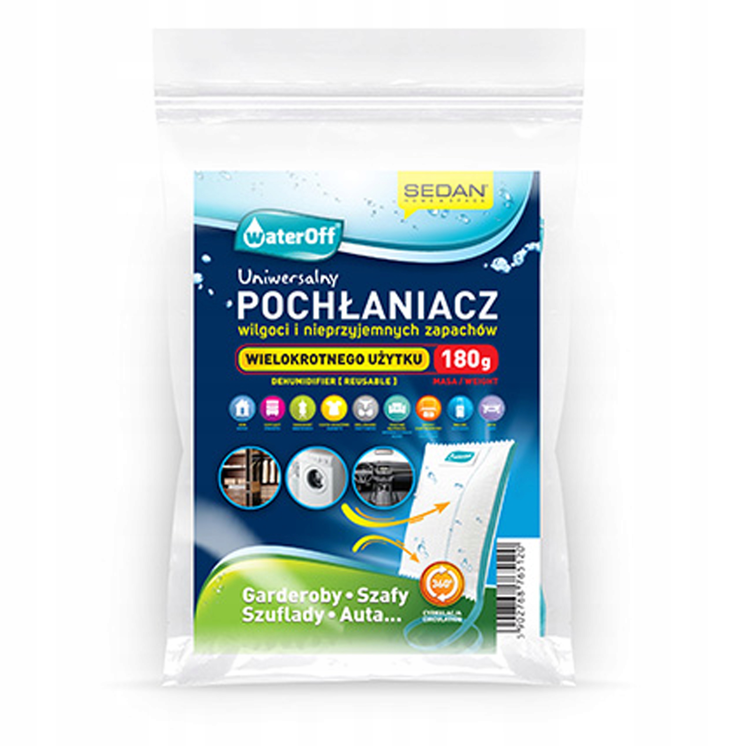 

Pochłaniacz wilgoci WaterOff do szafy, garderoby