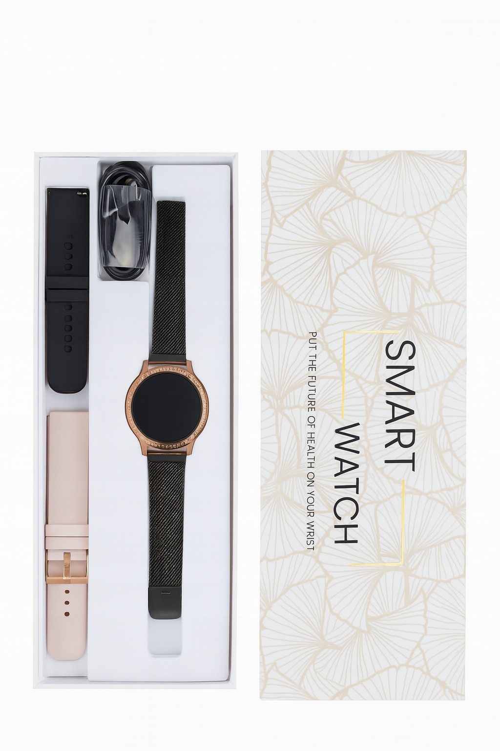 dámské hodinky s náramkem chytré hodinky černé