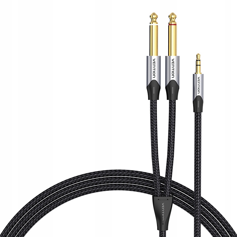 Audio Kabel Mini Jack 3.5 MM Na 2X Jack 6.35 MM Vention Barhl 10 M