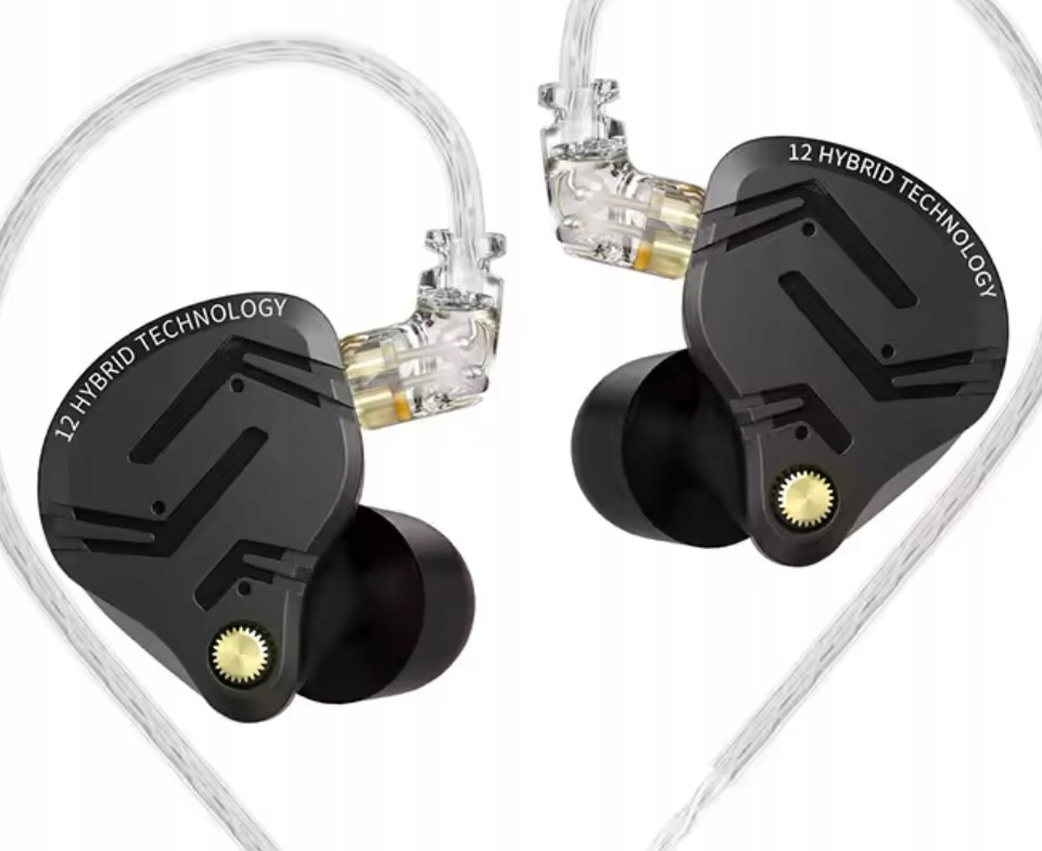 In-ear sluchátka kovové monitory Kz ZS12 Pro X s jasným a čistým zvukem