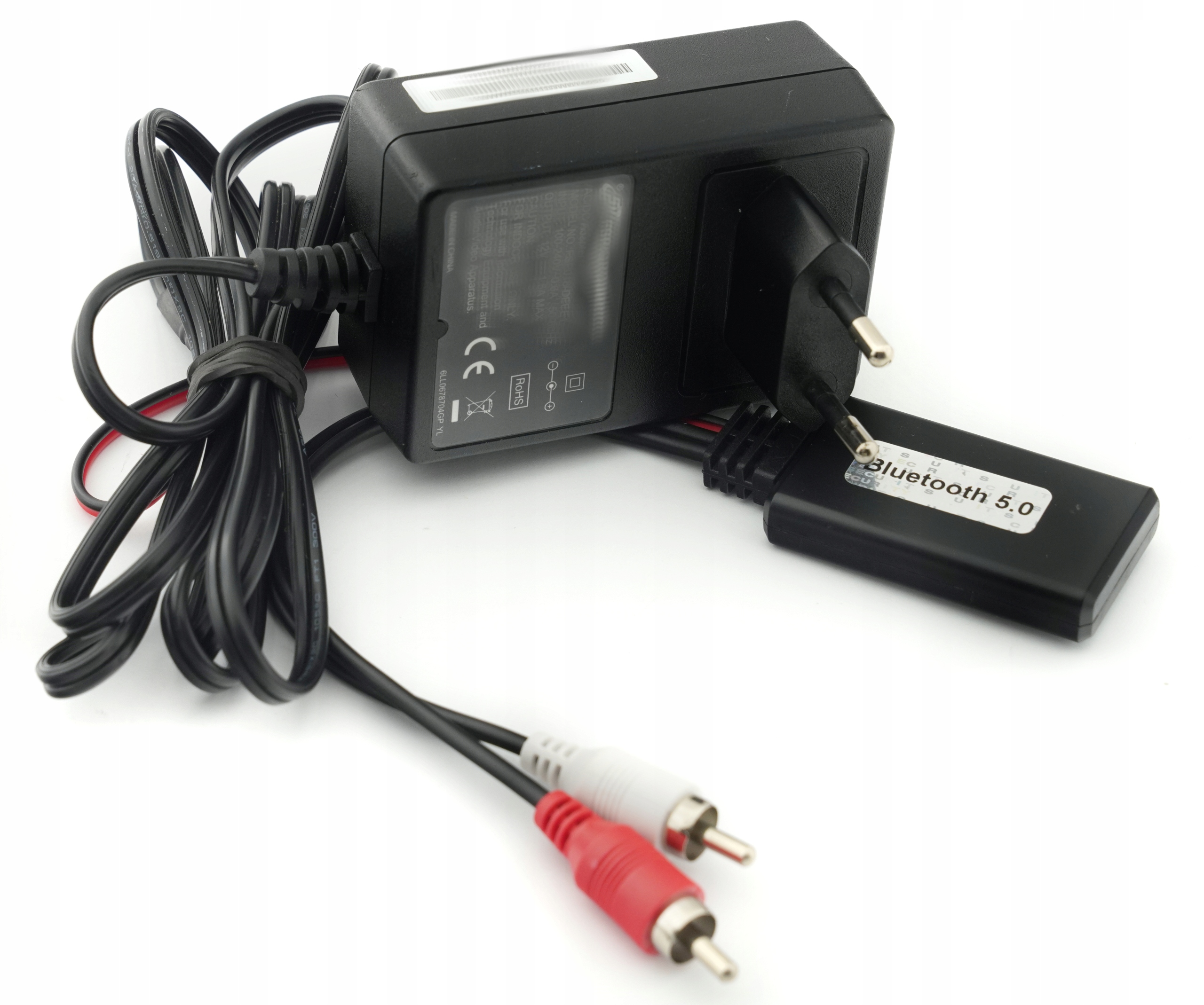 ADAPTER BLUETOOTH 5.0 DO WIEŻY STEREO HiFi AUX RCA CHINCH ZASILACZ