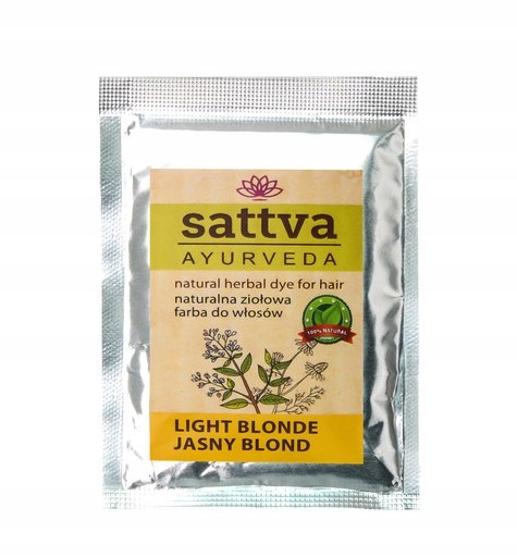 

Sattva Naturalna Farba Do Włosów Light Blonde 10G