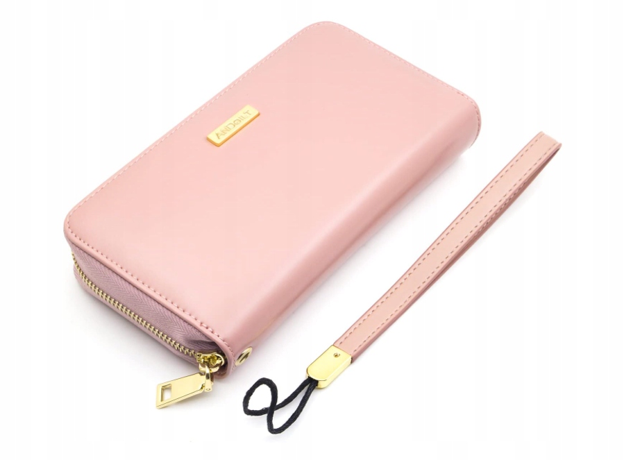 Peněženka z pravé kůže pro ženy s Rfid zámkem a zipem