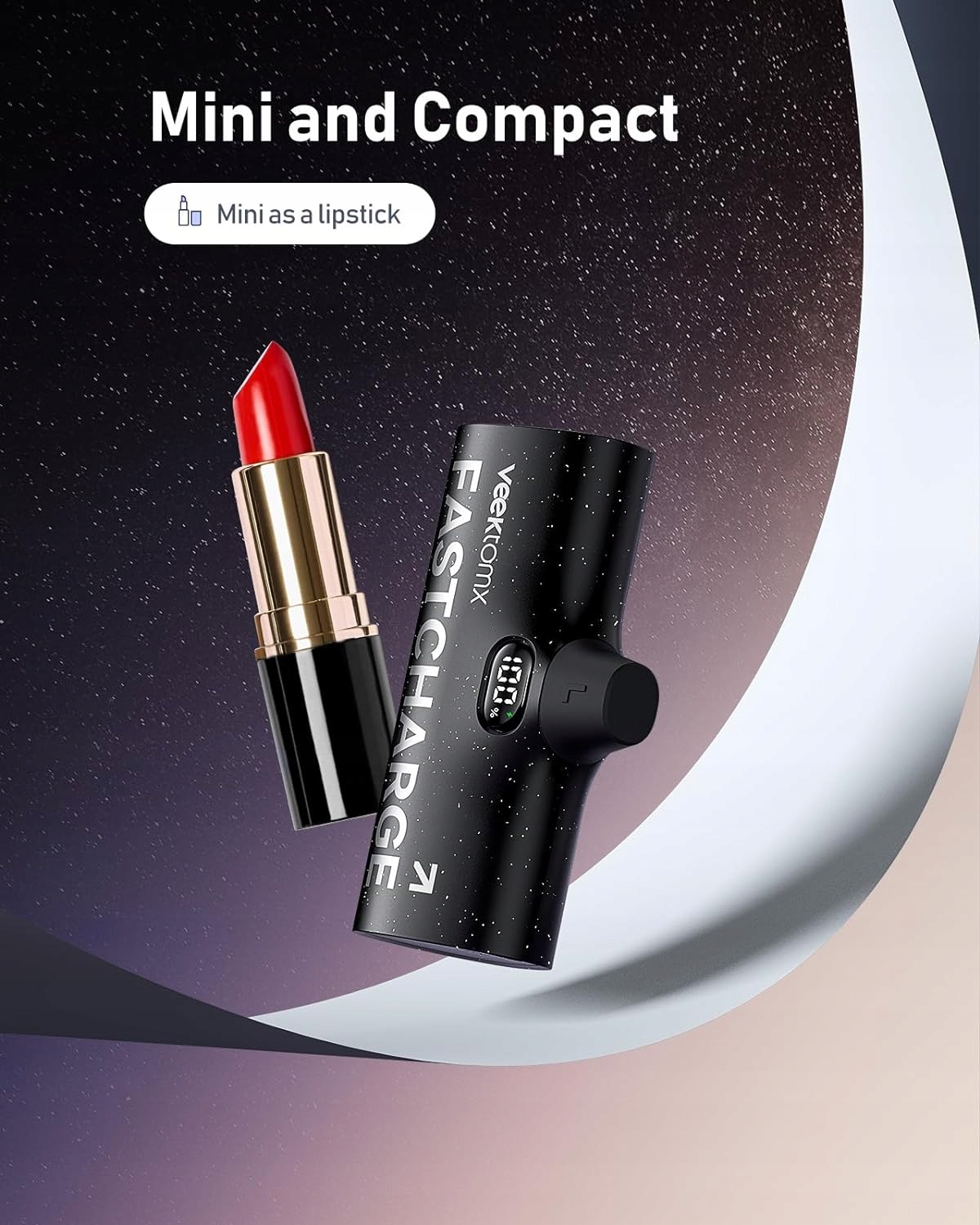 Powerbank VEEKTOMX 5000 mAh czarny Liczba złączy ładujących 1