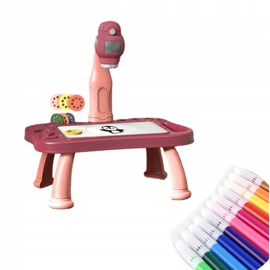 Projektor do rysowania stolik mazaki różowy 12AR Wiek dziecka 3 lata +