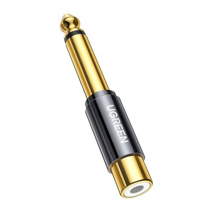 Ugreen Adapter von 6,35 mm Klinke male auf Cinch female gold AV169