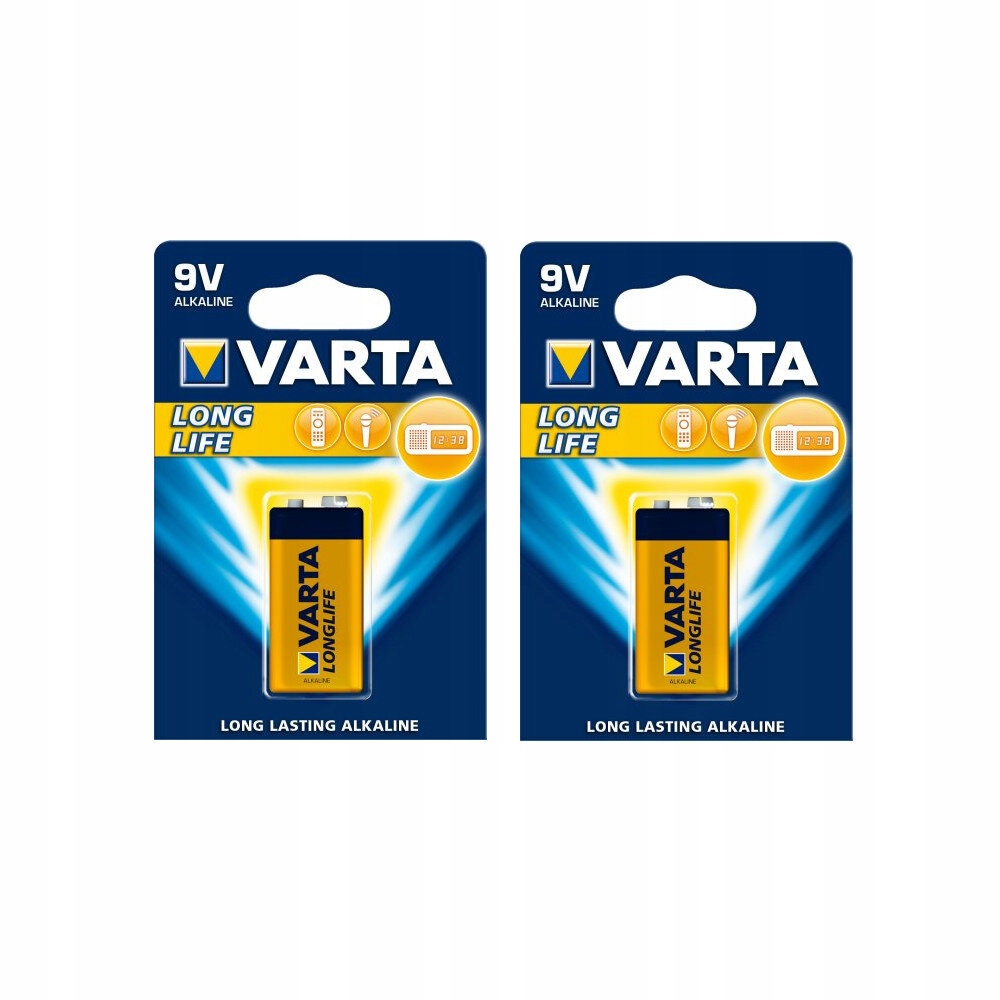 

Baterie alkaliczne Varta Longlife 6LR61 9V 2sztuki