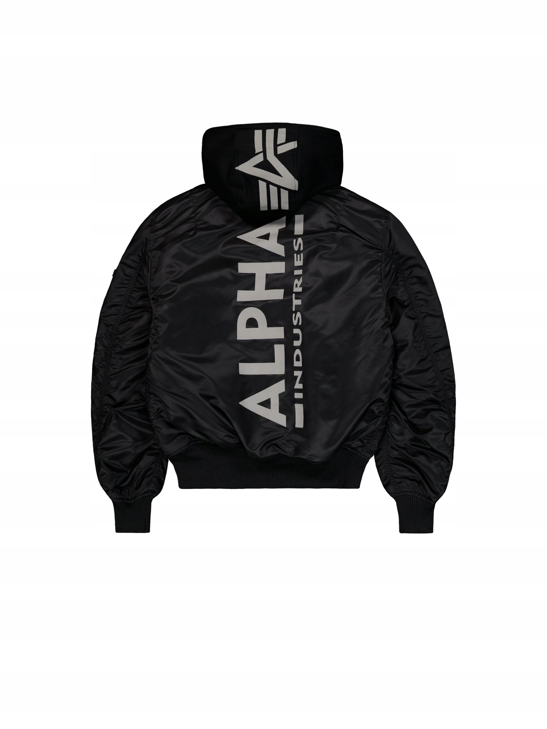 Kurtka Alpha Industries MA-1 Zip hood Backprint black/reflective XXL