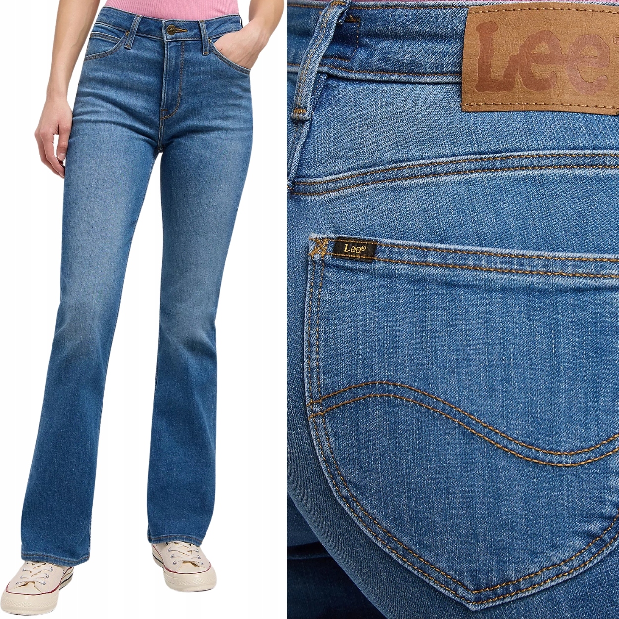 Lee Breese Boot bootcut Shade rozšířené dámské džínové kalhoty W27 L33