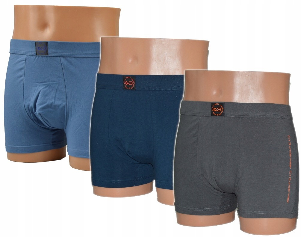 

Bokserki Męskie Klasyka C+3 3 Szt. MIX Kolor 4XL