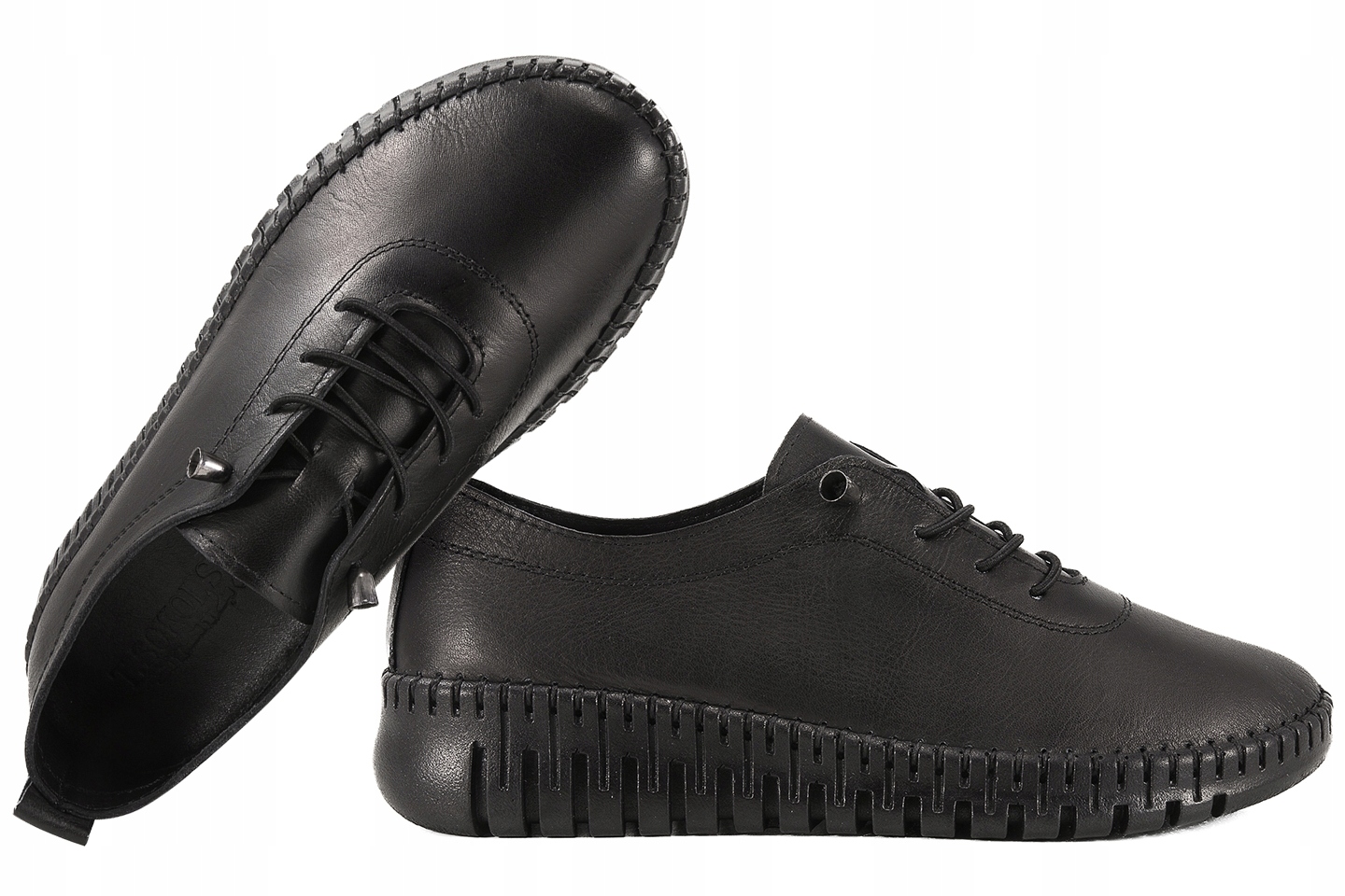 T.sokolski Og 4000 Dámské Kožené Polobotky Pu černé Černá 41