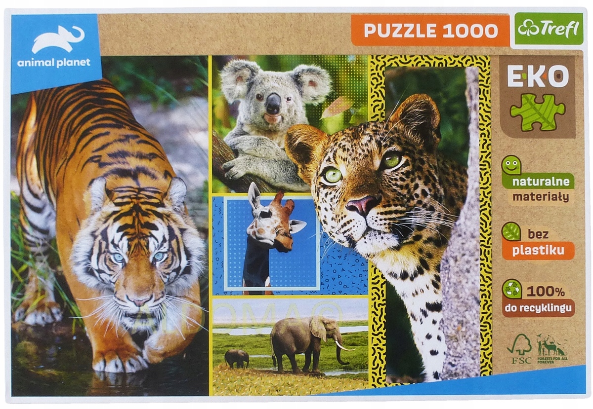 

Tygrys Trefl Puzzle 1000 Elementów Animal Eko