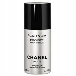 Chanel Platinum Egoiste Deodorant Pro Muže 100 ML Sprej Stříbrný Perf