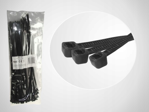 Opaska zaciskowa kablowa 200/5.0 czarna op/100