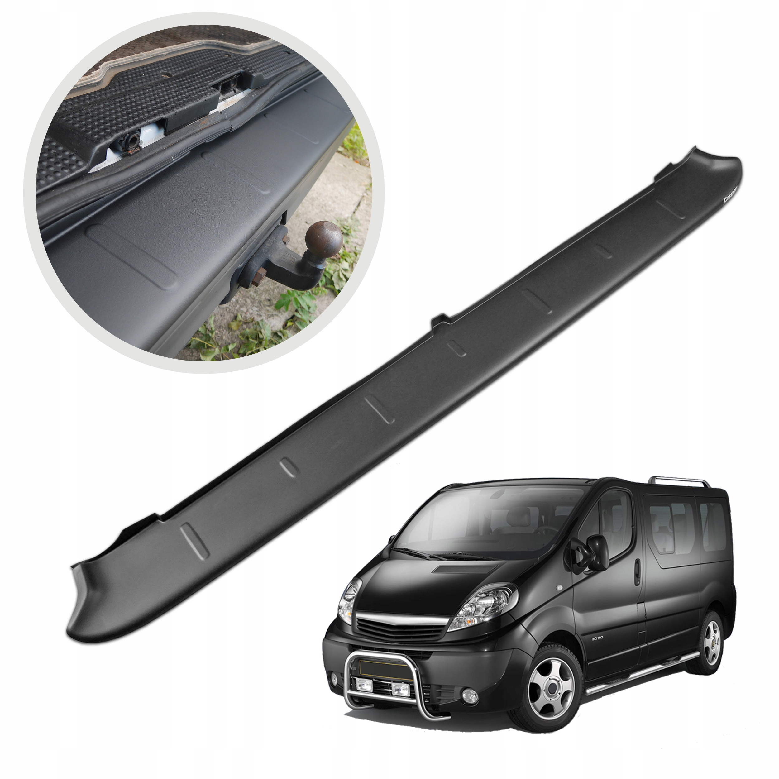Ochranná lišta na zadný nárazník pre Opel Vivaro A 2001-2014