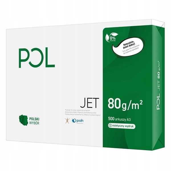 Papier ksero POL JET A3 klasa A 166CIE 80g 500ark