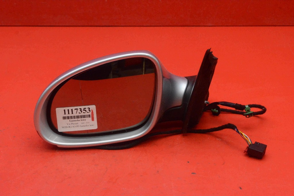 mirror left silver EU 010781 VW PASSAT B6 05-10 6 PIN
