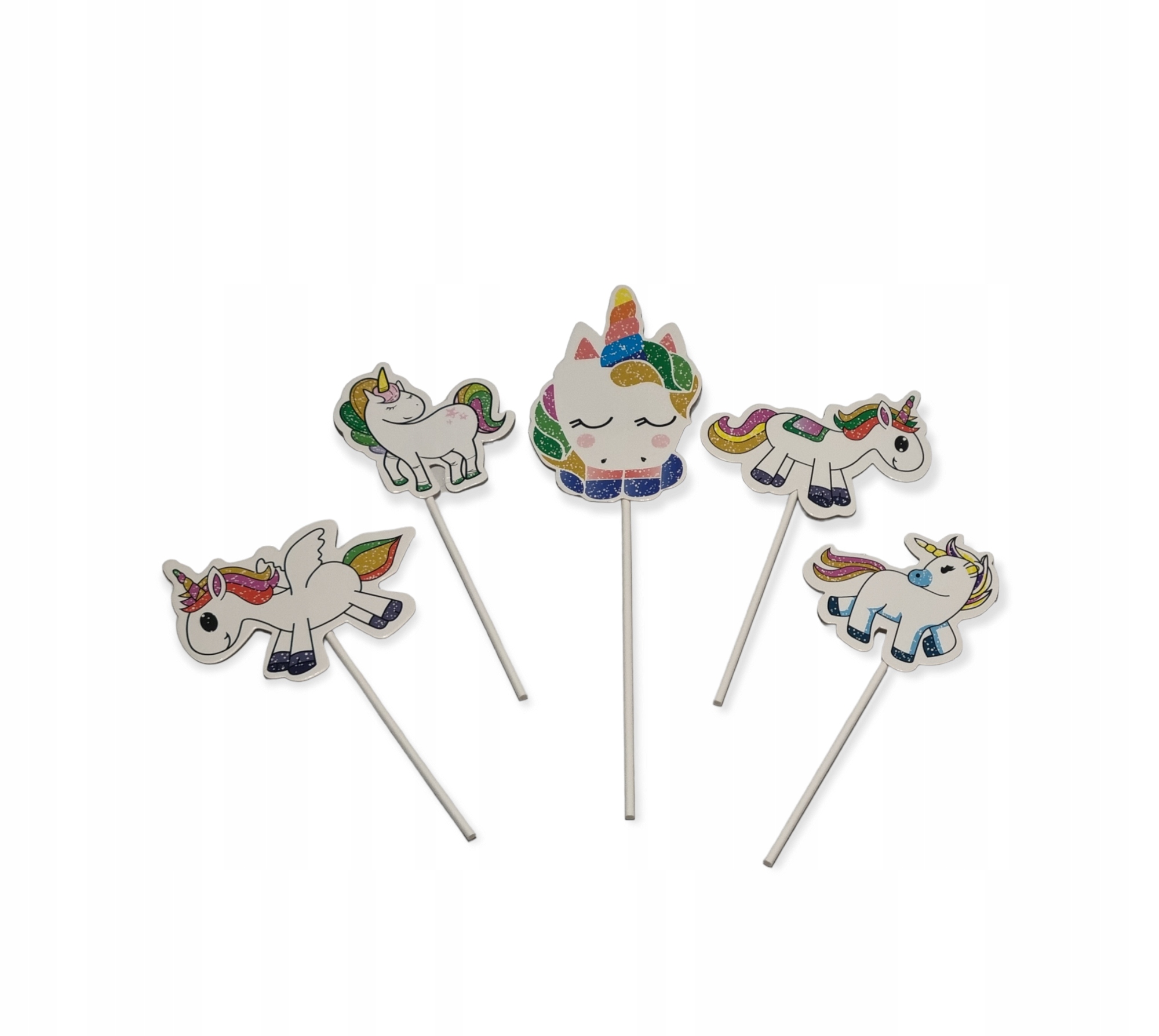 

Topper Pikery na tort Jednorożec kolorowe 5s W2