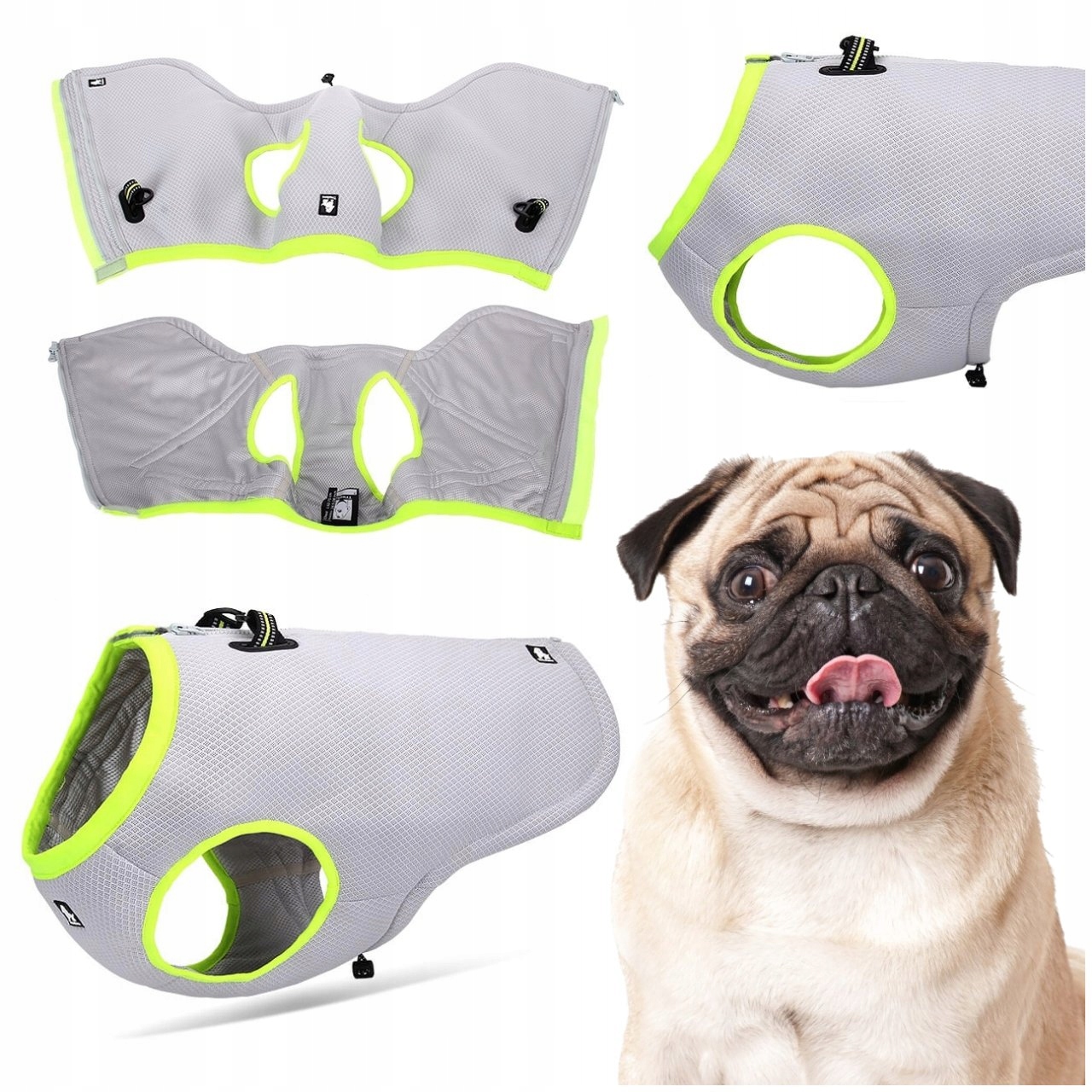 Levně Chladící Vesta Pro Psa, Lehký Postroj Pro Psa Truelove, Žlutá, Velikost S