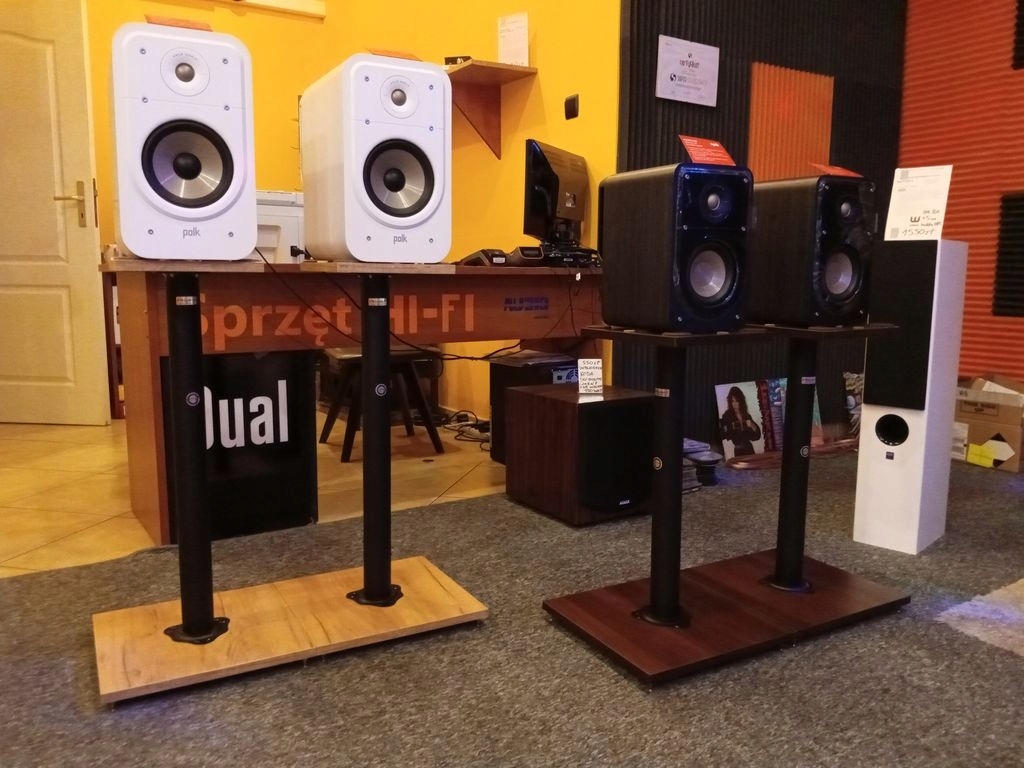 walnut STANDY PODSTAWKI POD KOLUMNY BIG BOB DUŻE Marka VolumePlus