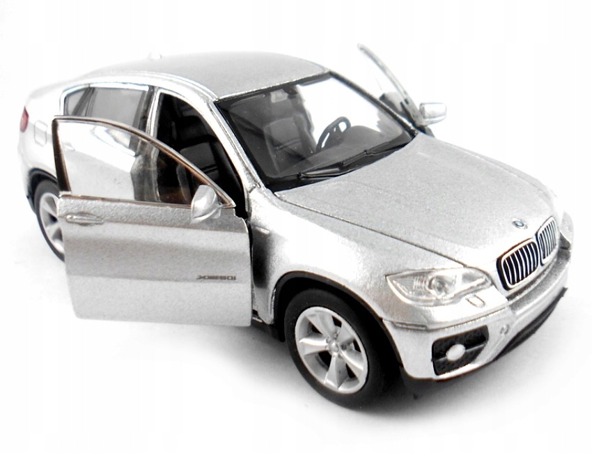 BMW X6 MODEL METAL WELLY 1:34 SREBRNY