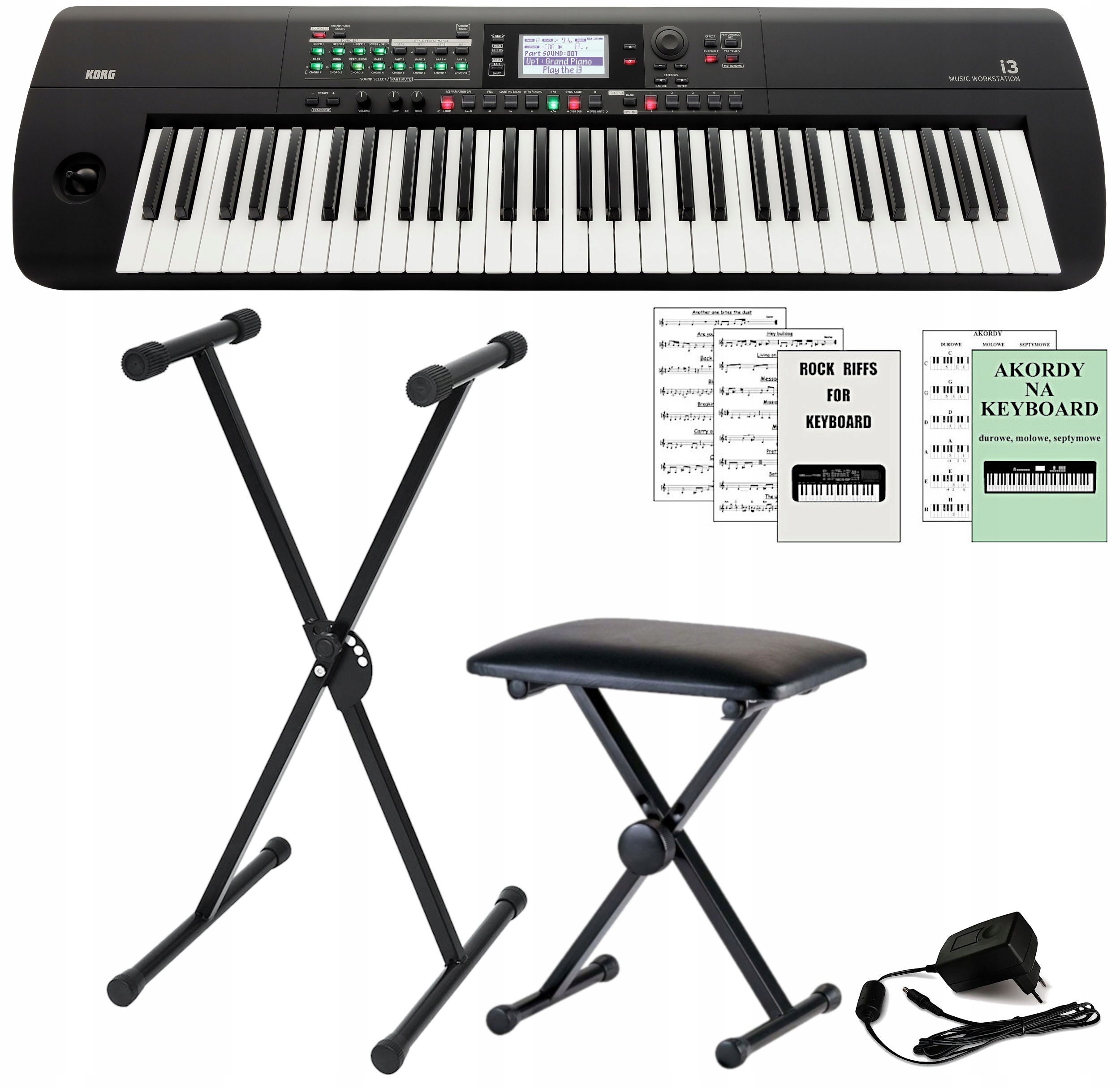 KORG i3 Profesjonalny Keyboard ze Statywem i Ławką