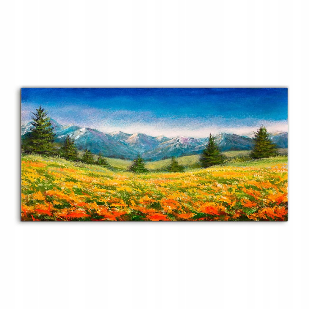 Fotoobraz 120x60 ako darček Kvety Krajina Hory