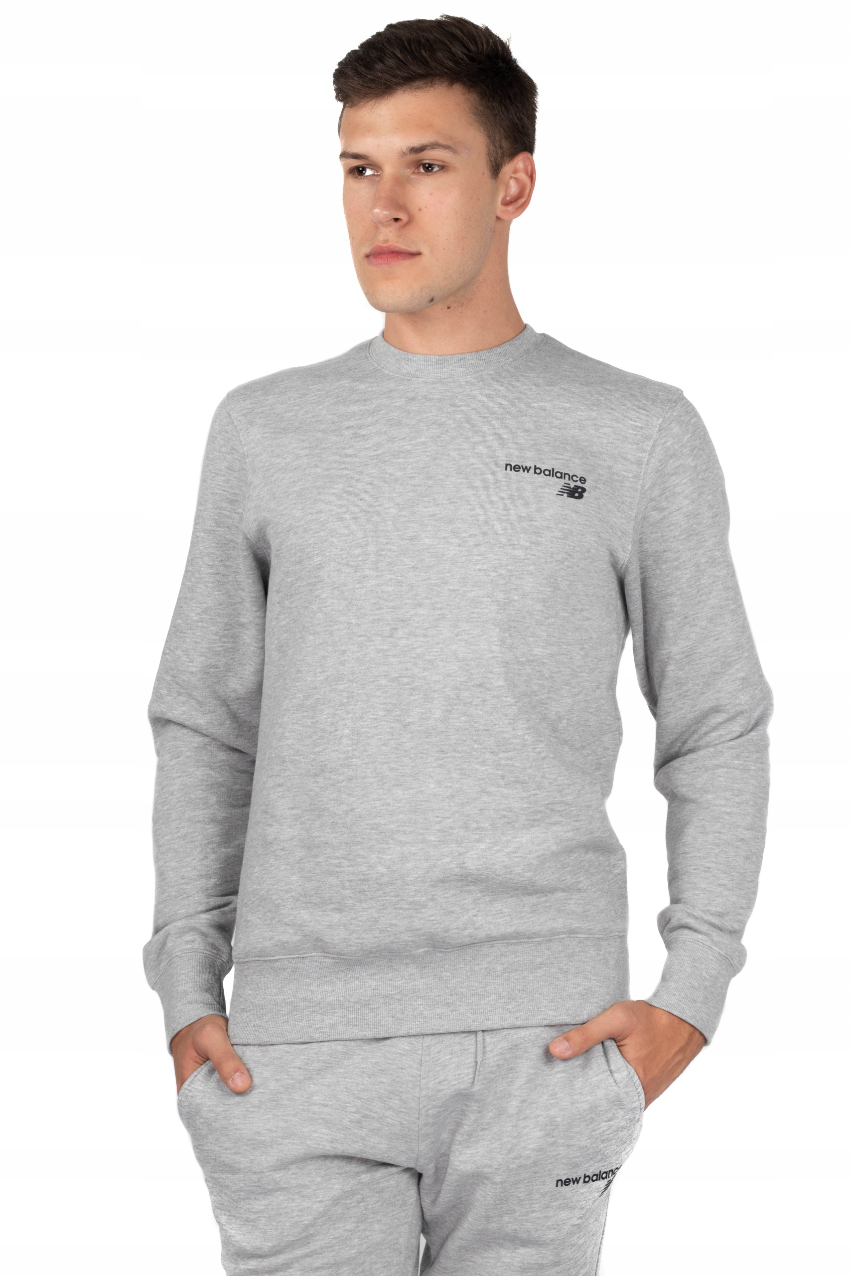 NEW BALANCE BLUZA MĘSKA KLASYCZNA BAWEŁNIANA R-XXL