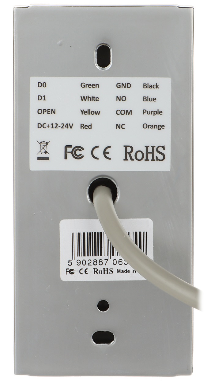 ZEWNĘTRZNY AUTONOMICZNY CZYTNIK KART BRELOKÓW RFID 125khz METAL PAMIĘĆ Marka inna