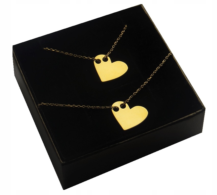 

Naszyjnik bransoletka Serce Asymetryczne złote