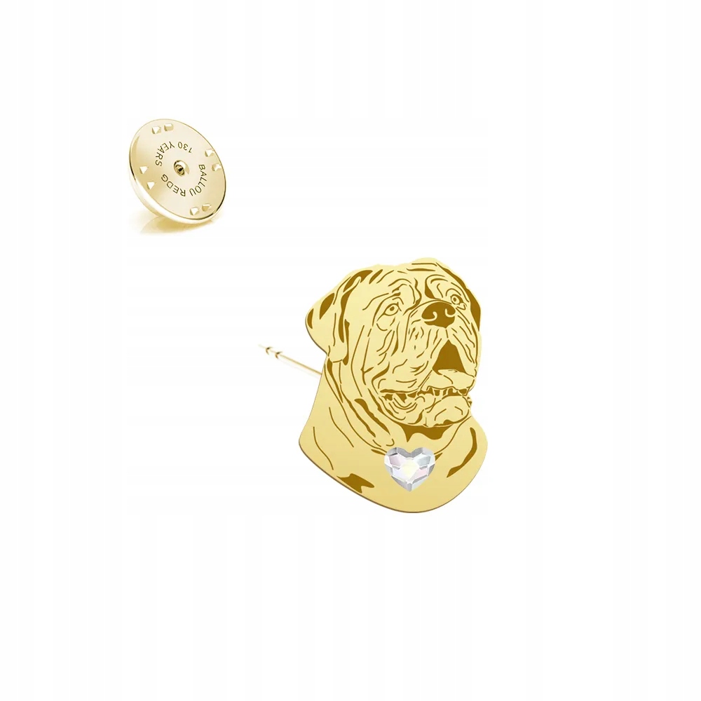 Odznak Dog de Bordeaux 925 Dárek Šperky Dedikace Bonus