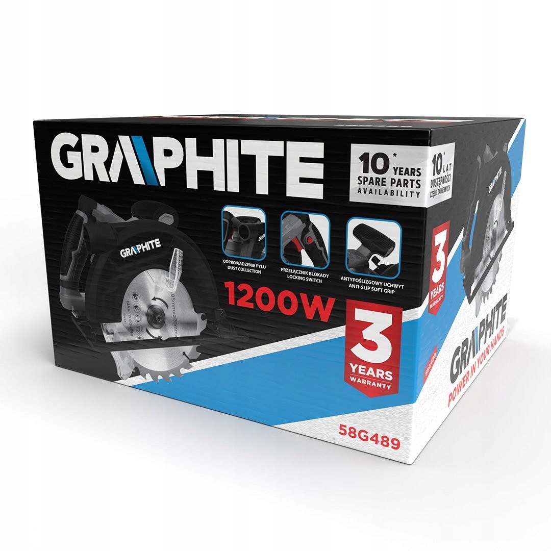 PILARKA TARCZOWA 1200W 185MM 58G489 GRAPHITE Marka GRAPHITE