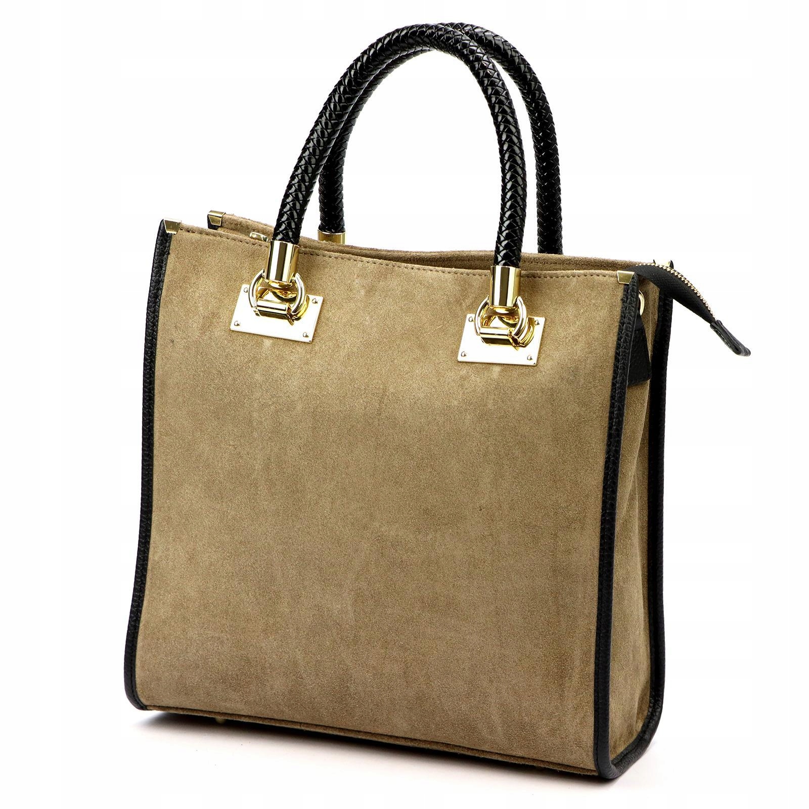 Torebka Ze Skóry A0 Luka 26-073 taupe