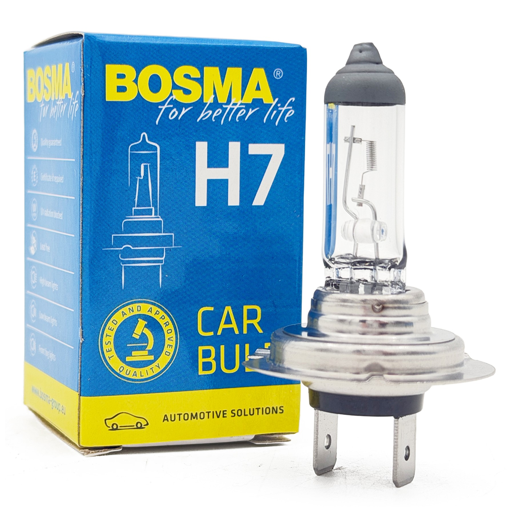 Żarówka H7 Bosma 12V 55W Halogenowa 1468 PX26D Samochodowa