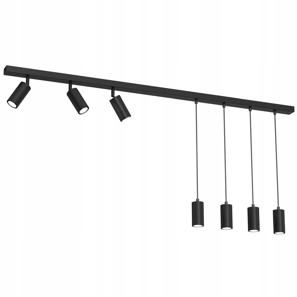 Sedembodová závesná lampa s reflektormi Link 5190 Luminex