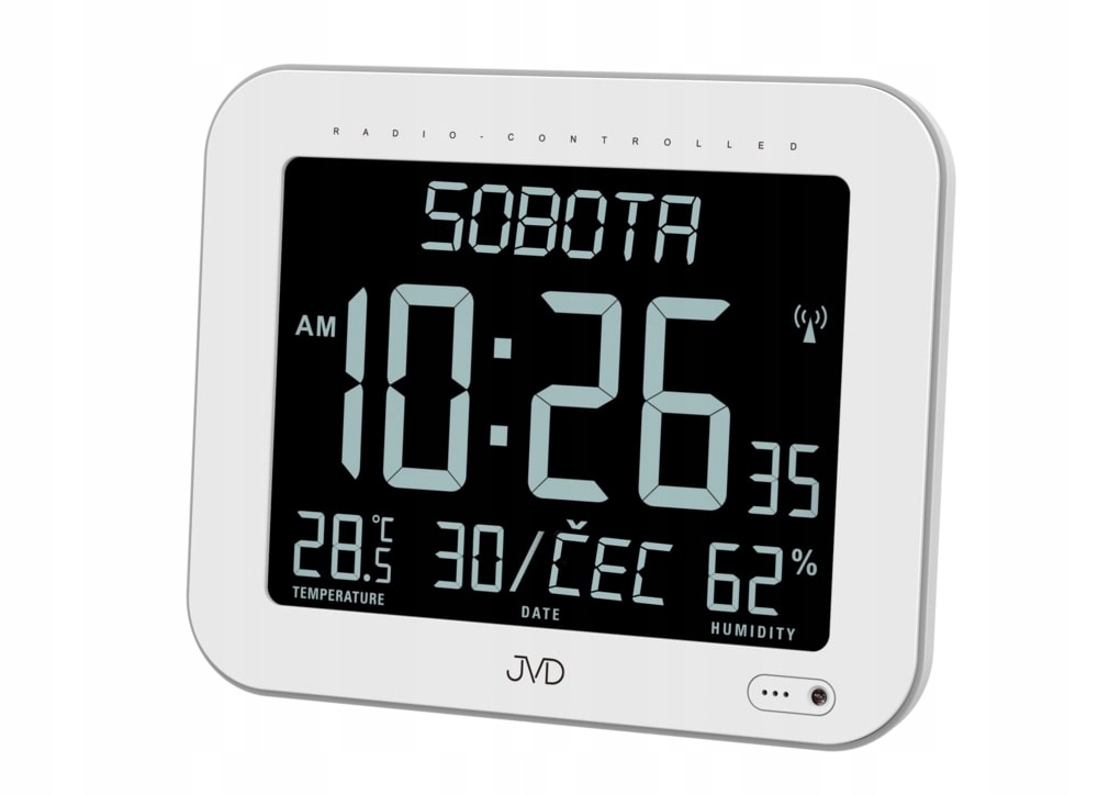 Digitálne rádiom riadené hodiny Jvd DH9362.1