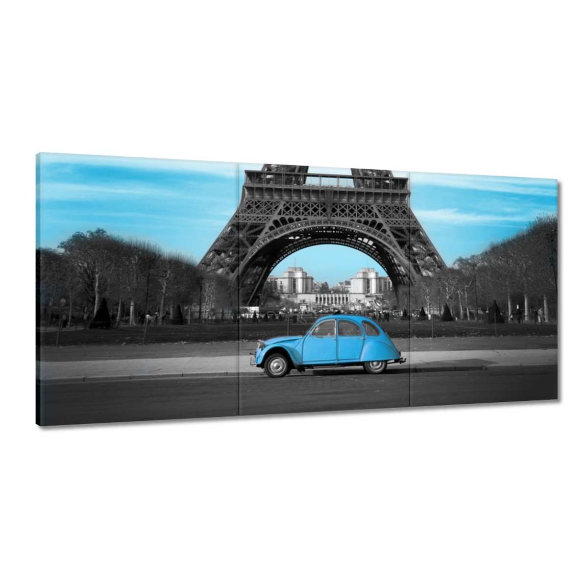 Obrazy 180x90 Modrý Paríž