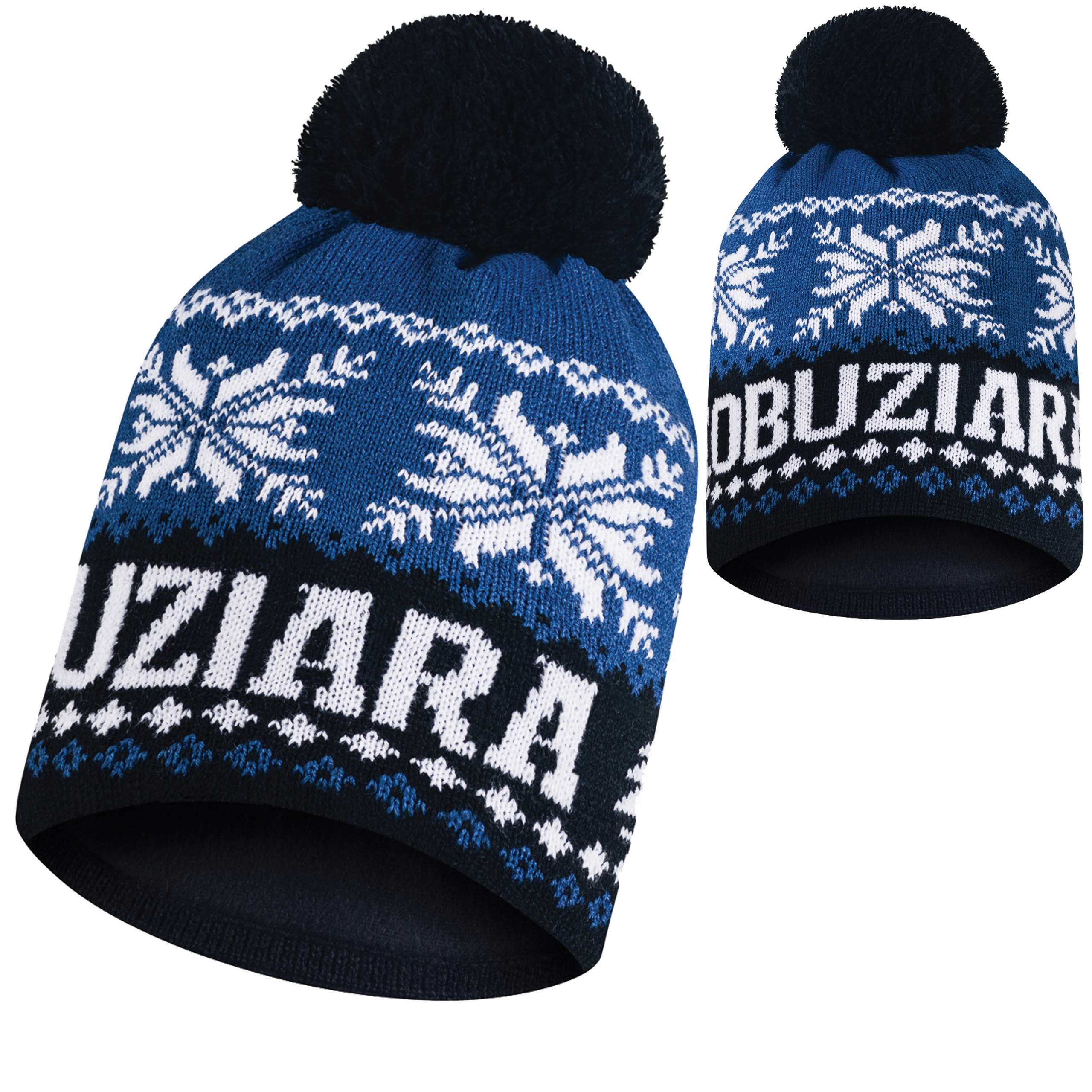 

Czapka zimowa Łobuziara z pomponem polar termoakt
