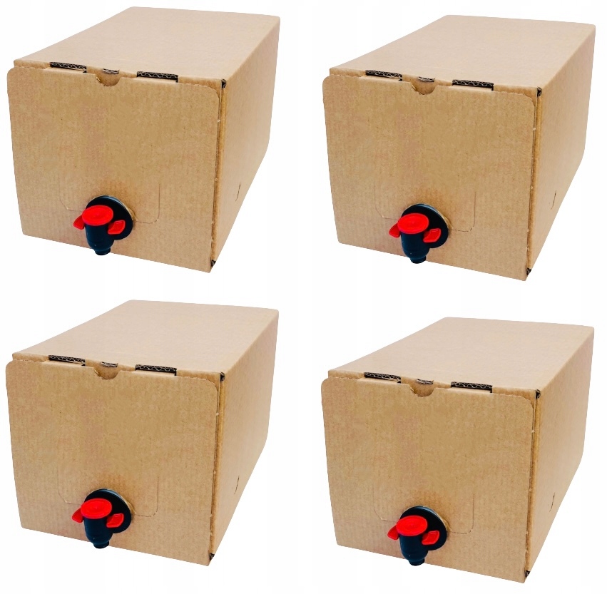 

Karton na sok 5l x4szt- ułatwiający nalewanie soku